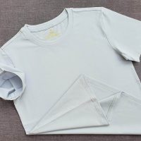 Áo thun cổ tròn ngắn tay cotton cao cấp màu xám ghi đá