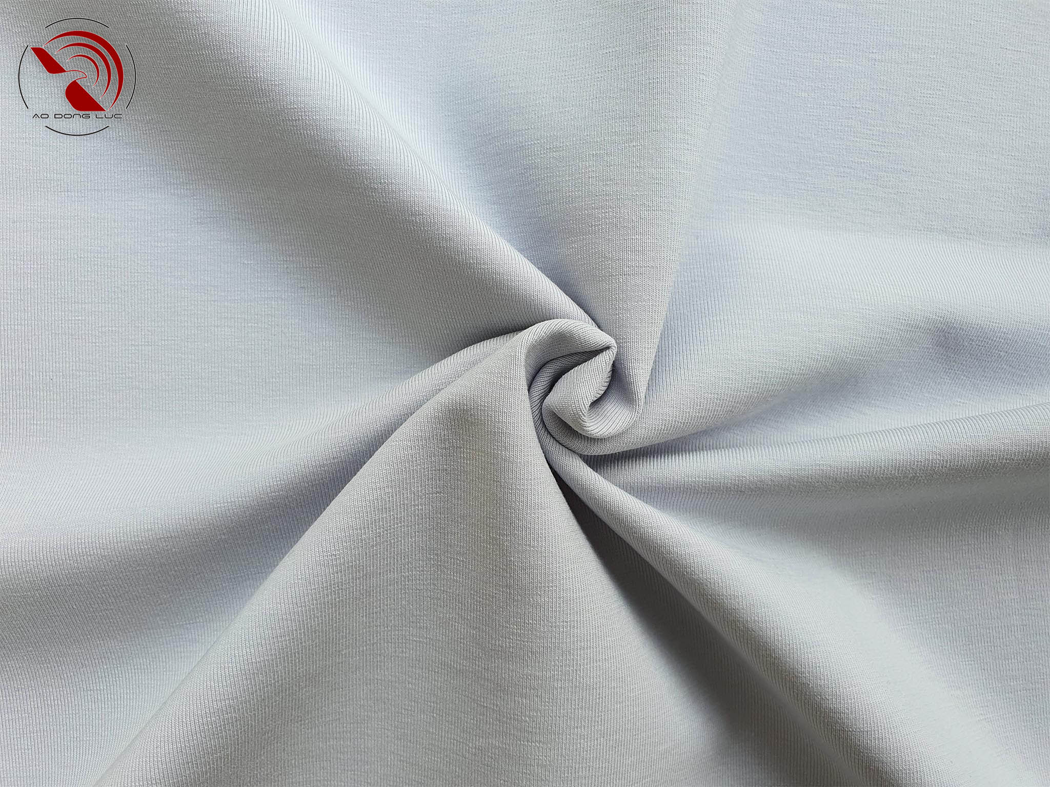 Chất vải áo thun cổ tròn ngắn tay cotton cao cấp màu xám ghi đá