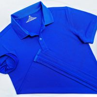 Áo thun cổ trụ polo bo trơn cá sấu lạnh poly thấm hút xanh bích