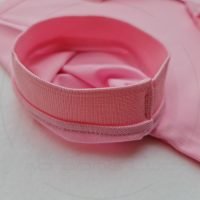 Chi tiết bo tay áo thun cổ trụ polo bo trơn cá sấu lạnh poly thấm hút hồng phấn
