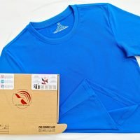 Áo thun cổ tròn ngắn tay cotton unisex màu ya đậm
