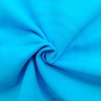 Cận cảnh chất vải áo thun cổ tròn ngắn tay cotton unisex màu xanh ya