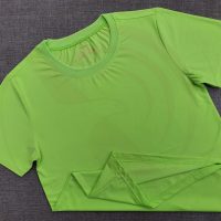 Áo thun cổ tròn ngắn tay supe unisex màu chuối già