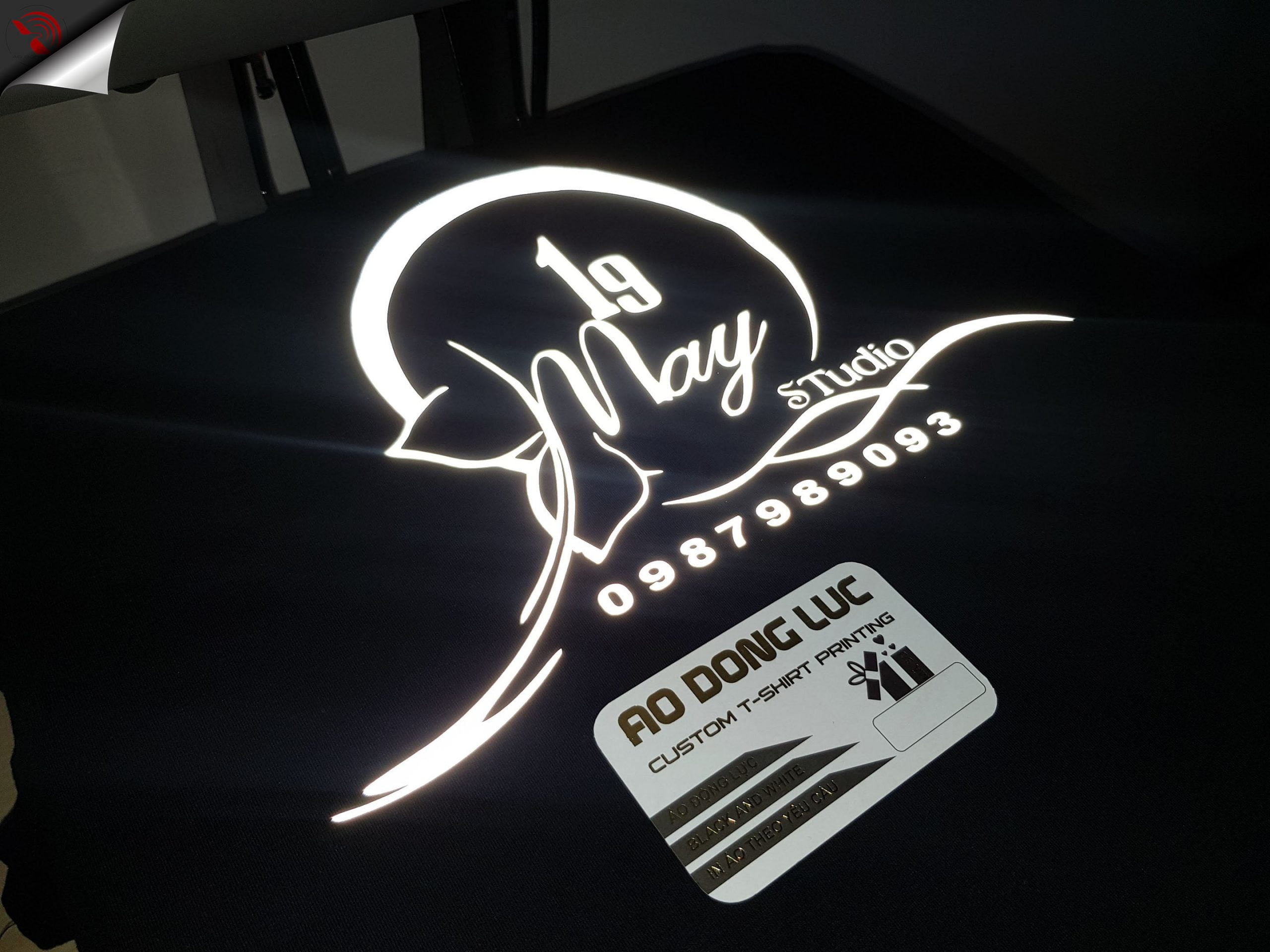 Áo Động Lực Hình in decal phản quang
