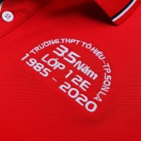 Hình thêu vi tính logo áo thun đồng phục lớp theo yêu cầu