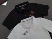 Đồng phục áo thun polo bo trơn in decal logo