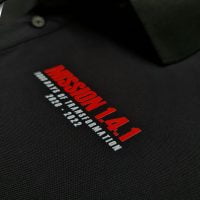 Hình in kỹ thuật số áo đồng phục polo theo yêu cầu