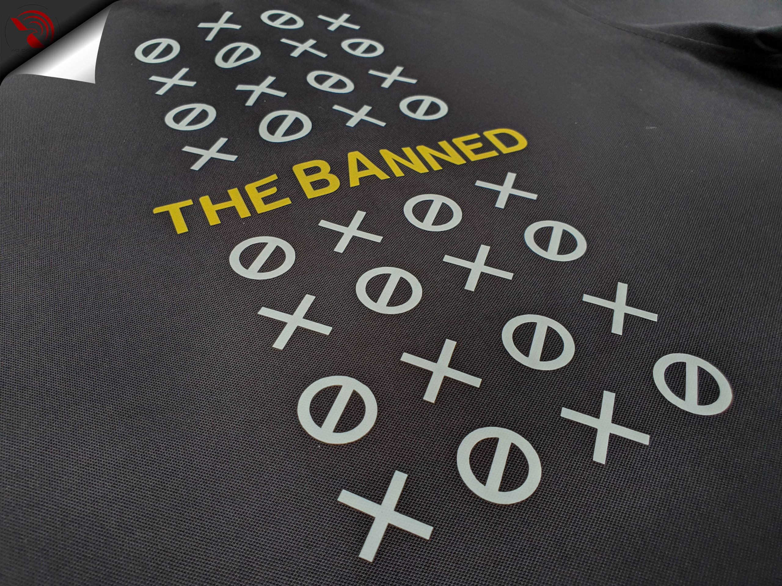 In kỹ thuật số logo cafe The Banned