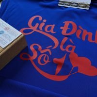 Hình in áo thun gia đình theo yêu cầu