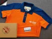 Đồng phục áo thun polo may phối vải thêu logo