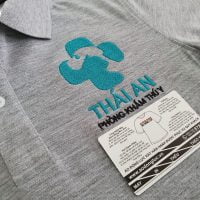 Hình thêu logo áo thun đồng phục theo yêu cầu