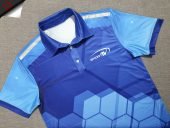 Đồng phục áo thun polo thể thao chân cổ sơ mi in chuyển nhiệt full galaxy
