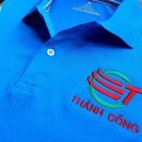Thêu vi tính logo áo thun đồng phục